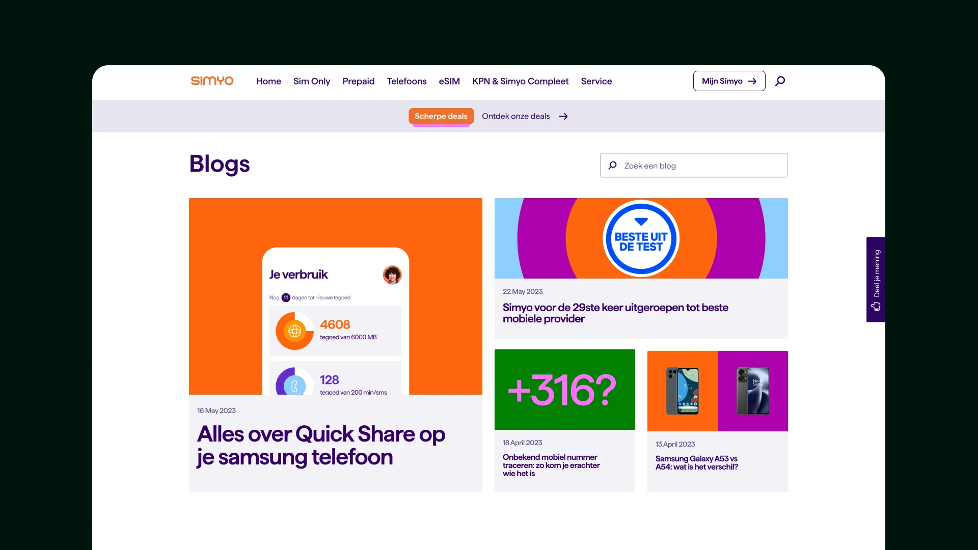 Simyo social template